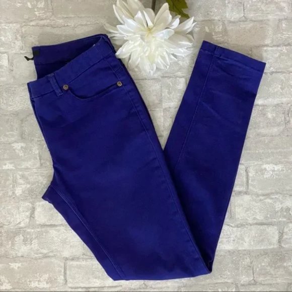 H&M Unique Purple / Royal Blue Skinny Jeans - Picture 7 of 13
